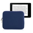 thumbnail image 1 of kwmobile Neoprene e-Reader Pouch Size 6 8-7"" eReader - Universal eBook Sleeve Case with Zipper - Dark Blue, 1 of 5