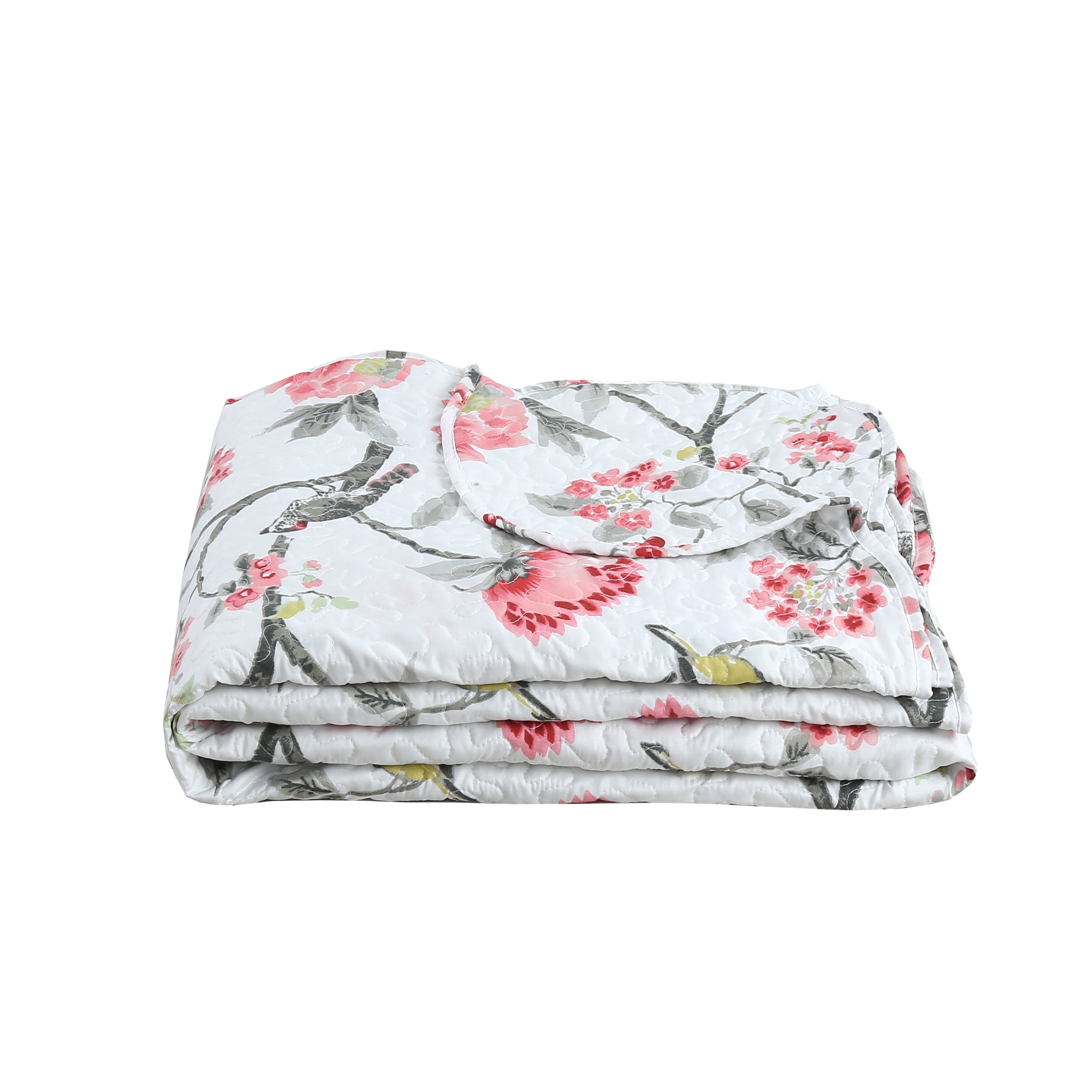 Marina Decoration Rich Printed Stitching Coverlet Bedspread Ultra Soft Summer Bedding Quilt Set with Quilted Sham