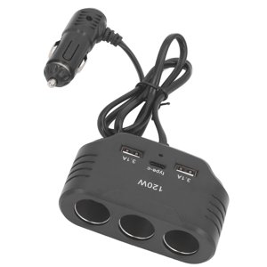 Convertisseur de puissance de chargeur de voiture, 120W Adaptateur d'éclairage de voiture de puissance pour véhicules