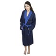 thumbnail image 1 of Women’s 100% Terry Cotton Bathrobe Toweling Gown Robe Two Tone, 1 of 9