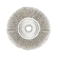 thumbnail image 1 of Amdohai 5-Inch Bench Wire Wheel Brush Stainless Steel for Bench Grinder Polishing Deburring Rust & Paint Removal 1pc, 1 of 6