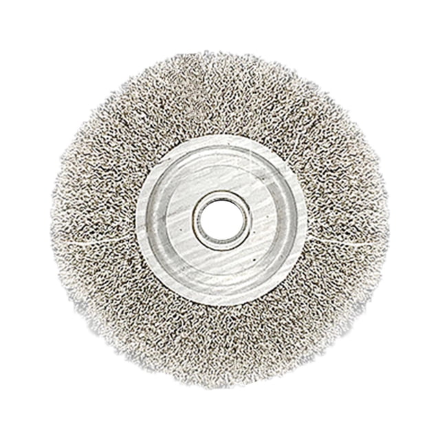 Amdohai 5-Inch Bench Wire Wheel Brush Stainless Steel for Bench Grinder Polishing Deburring Rust & Paint Removal 1pc