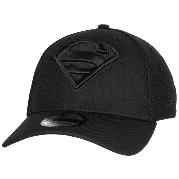 Superman Symbole Noir sur Noir Nouvelle Ère 39Thirty Chapeau Ajusté-Moyen/grand