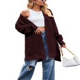 thumbnail image 2 of Automne Couleur Unie Manches Longues Pull en Tricot avant, 2 of 4