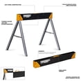 thumbnail image 2 of ToughBuilt Table Pliante pour Scie/chantier - Robuste, Durable, Légère, Ultra Robuste, Acier de Haute Qualité 100 %, Capacité de 1100 Lb,, 2 of 5