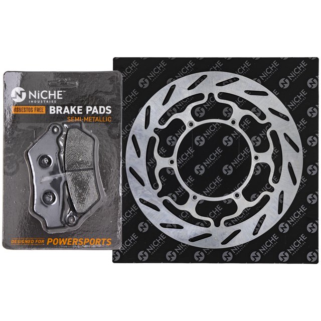 Niche Front Left Brake Rotor Pad Kit for KTM 400 LS-E 50313030200 Semi Metallic MK1012189