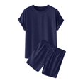 thumbnail image 4 of Men’s Summer 2-Piece Beach Short Sleeve Shirts & Shorts Pants Sets, 4 of 7