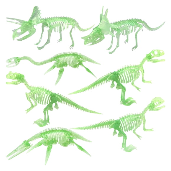 Rbaofujie Children's Dinosaur Skeleton DIY Dinosaur Building Simulation Model 7 Sets Of Dinosaur Model Ornaments