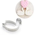 thumbnail image 2 of 5 Pcs Moule à Biscuits en Acier Inoxydable DIY Fournitures de Cuisson Design en Forme de Cygne pour la Maison (Argent), 2 of 8