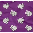 thumbnail image 4 of oneOone Organic Cotton Poplin Twill Fabric Rabbit Block Printed Craft Fabric BTY 42 Inch Wide, 4 of 4