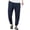 Navy, variant on Mens Khakis Pants Khaki Work Pants Mens Men's Casual Cargo Jogger Pants with Elastic Waistband and Drawstring Sports Pants with Pockets