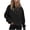 Black, variant on Pisexur Womens Fall Hoodies Pullover Sweatshirts Half Zipper Crop Hoodie Fleece Lined Collar Quarter Zip Up Hoodies Cropped Long Sleeve Tops