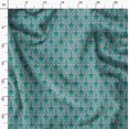thumbnail image 3 of Soimoi Green Rayon Fabric Palmette Damask Print Fabric by Yard 42 Inch Wide, 3 of 6