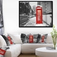 thumbnail image 3 of Design Art Red London Telephone Booth Framed Canvas Art Print, 3 of 5