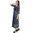 thumbnail image 3 of Bimba Womens 2 Piece Designer Flaired kurta Printed Rayon Kurti Dress, 3 of 8