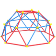 thumbnail image 1 of Outsunny 6 FT Geometric Dome Climber w/ Rust UV-Resistant Steel, 1 of 10