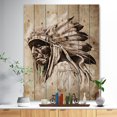 thumbnail image 2 of Design Art - Vintage Style Indian Head Tattoo, 2 of 5