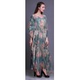 thumbnail image 3 of Bimba Kaftan Floral pour Femmes, Tenue d'Intérieur de Vacances, Robe Maxi, Couvre-Maillot de Plage - 4X-5X, 3 of 5