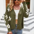 thumbnail image 1 of Styesk Cardigan pour Femmes Cardigan Décontracté Aguichant Mode à Col en V Imprimé Hauts Blouse à Manches Longues pour Femmes, 1 of 6