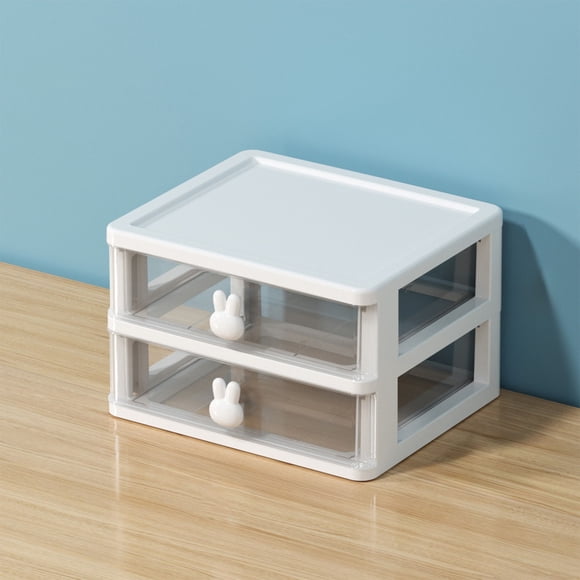 Transparent Acrylic Desktop Storage Box | 6-Grid Organizer with Dustproof Lid for Girls Hair Accessories Jewelry Makeup | Clear Plastic Drawer Style for Desk Vanity Bathroom