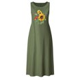 thumbnail image 4 of Cameland Robe Longue d'Été Décontractée pour Femme à Col Rond Sans Manches avec Poches pour Vacances à la Plage, 4 of 4