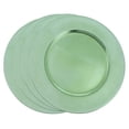 thumbnail image 1 of Saro Lifestyle Assiettes de Charge au Design Classique - Pistache - Rond 13 Po - Ensemble de 4 - 100 % Plastique, 1 of 4