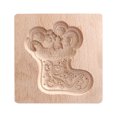 thumbnail image 1 of CEHVOM Novel Carved Cookie Model Cutter Cookie Wooden Gingerbread Shortbread Model Clearance, 1 of 1