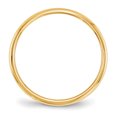 thumbnail image 2 of 10k Yellow Gold 2mm Half Round Wedding Ring Band Size 7.5 Classic, 2 of 9
