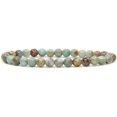 thumbnail image 1 of Bracelet Extensible Unisexe en Perles Rondes de 6 mm en Pierre Précieuse Serpentine Naturelle 7 Pouces, 1 of 5