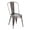 Gunmetal, variant on Heavenly Collection Metal Dining Chair SET OF 2