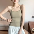 thumbnail image 2 of Timegard Womens Tank Top Scoop Neck Spaghetti Strap Solid Color Casual Slim Fitting Camis Tee Shirts, 2 of 8