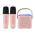 thumbnail image 1 of Mini Karaoke Machine Portable Microphone & Sound Box Set Home KTV BT Speaker with 2 Microphones Home Outdoor Wireless Loudspeaker Rechargeable Voice Box & Handheld Mic Karaoke Mic Speaker BT5.3, 1 of 9