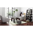 thumbnail image 5 of SIMPLIHOME Renee Round Poufs, 20 inch, Dove Grey, 5 of 5
