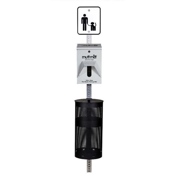 Dog Waste Complete Station 2-Ply, White
