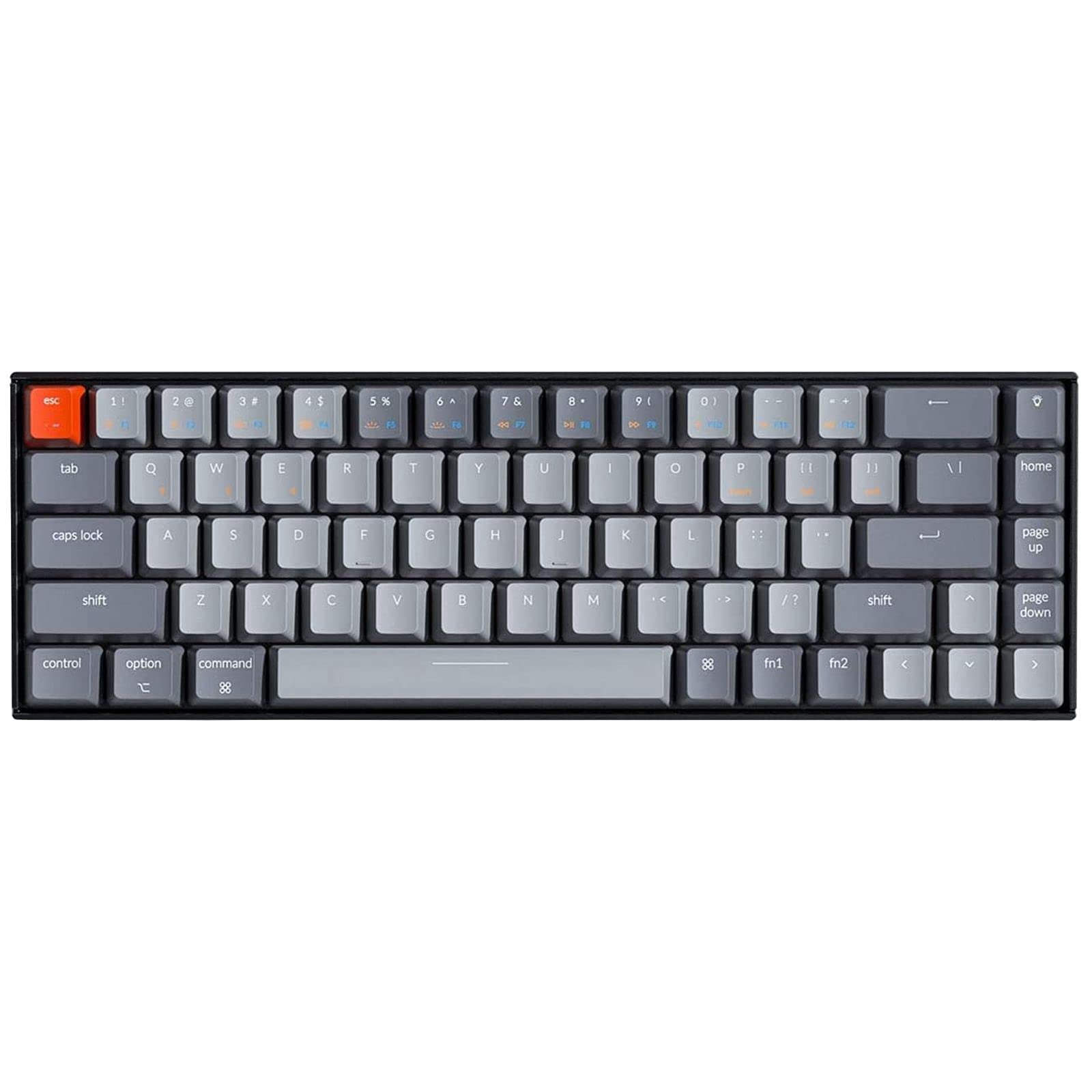 Keychron K6 Bluetooth 5.1 Wireless Mechanical Keyboard with Keychron K Pro Brown Switch/LED Backlit/Rechargeable Battery, 68 Keys Compact Keyboard Co