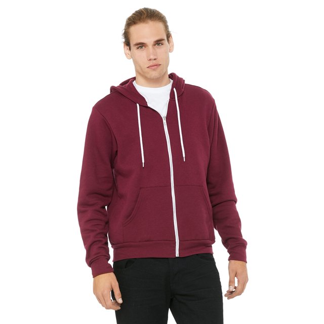 Bella + Canvas Unisex Sponge Fleece Full-Zip Hooded Sweatshirt