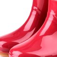 thumbnail image 5 of Boot Womens Rain Boots Fashion Antiskid Short Rain Boot Round Head Radian PVC Plastic Rain Boots, 5 of 5
