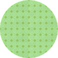 thumbnail image 1 of Ahgly Tapis Rond Lavable en Machine Intérieur Transitionnel Vert, 6 Pieds Rond, 1 of 7