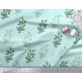 thumbnail image 2 of Soimoi Modal Satin Fabric Leaves & Floral Block Decor Fabric Printed Yard 42 Inch Wide, 2 of 3