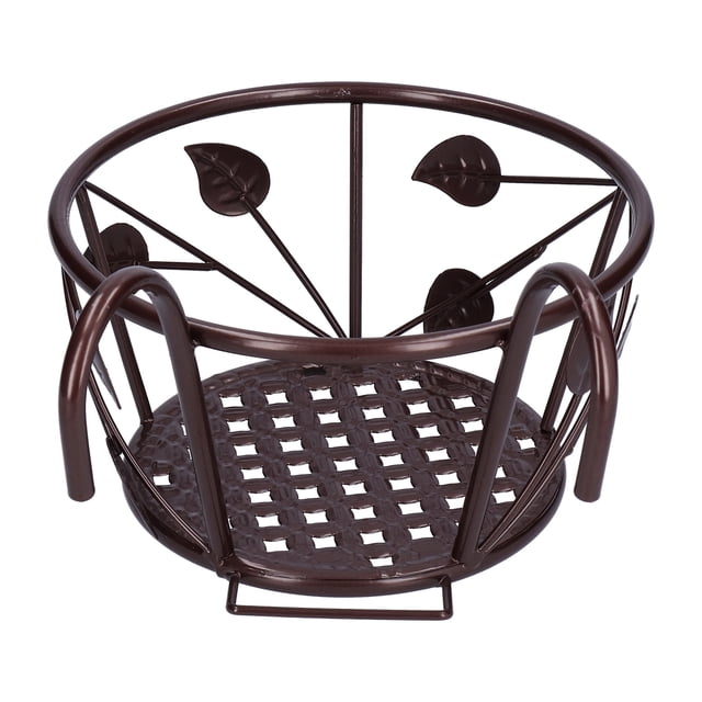 Panier Suspendu pour Fleurs Pot de Fleurs Vert Aneth Conteneurs de Balcon Support pour Rack Supports de Rampe Robustes