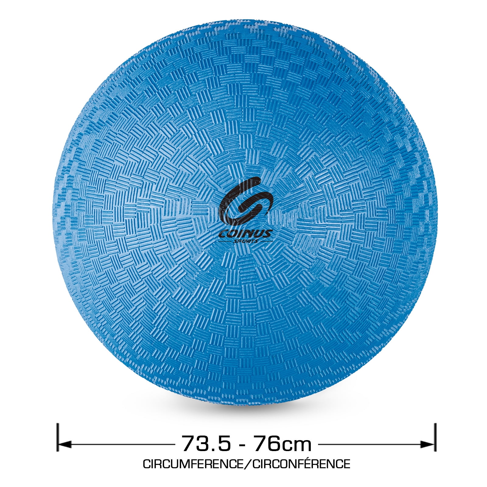 Balle de terrain de sport Coinus 9 po de diamètre - Bleu