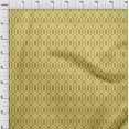 thumbnail image 4 of oneOone Cotton Poplin Yellow Fabric Geometrical Craft Projects Decor Fabric Printed By The Yard 42 Inch Wide, 4 of 4