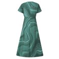 thumbnail image 5 of Robes d'Été Grande Taille pour Femmes 2024 pour Imprimé Floral Manches Courtes Robe à Col en V Robes Plissées Fluides Économisez jusqu'à 65 % de Rabais!, 5 of 5