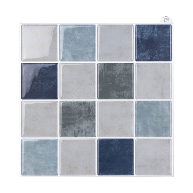 Stickers 2 Product Category Tile Peel and Stick Self Wall Decals for Kitchen Bathroom Grid Design Removable Backsplash Platform Competitive Title