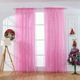 thumbnail image 2 of WIFKLSIIPG 1PCS Christmas Snowflake Curtain Tulle Window Treatment Voile Drape Valance, 2 of 6