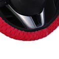 thumbnail image 5 of Universal Soft Warm Plush Car Steering Wheel Universal Steering Cover Elastic Automobiles Auto Steering-Wheel Case Protector, 5 of 5