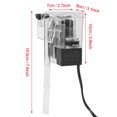 thumbnail image 4 of Fish Tank External Filter, 7×8×10cm Aquarium Filter  For Freshwater/Marine For Adding Oxygen For Biochemical Water Filtering For Water-circulation, 4 of 8