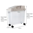 thumbnail image 4 of Dvkptbk Rice Storage Container,Large Airtight 20Lb Rice Container, Food Storage Cereal Container, Pet Dog Food Container with Wheels + Measuring Cup, Flour Grain Container for Household, 4 of 7