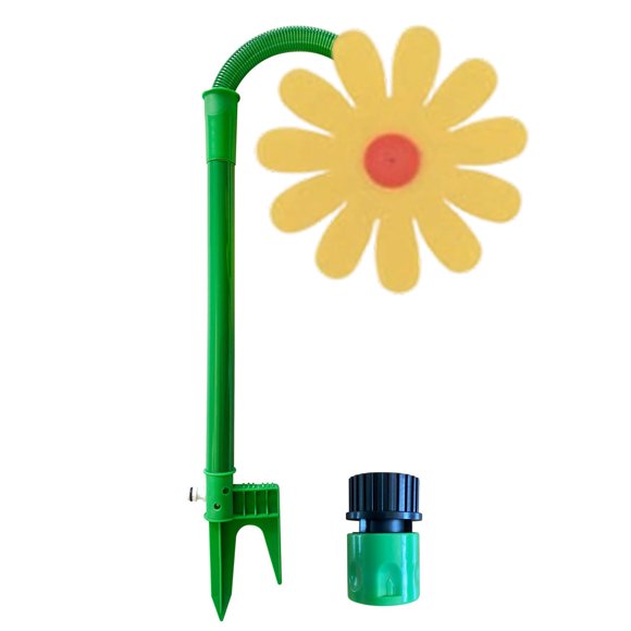 Mupvlun Crazy Daisy Sprinkler, 360° Rotating Dancing Flower Water, Lawn Watering Sprinklers Sprayer for Garden, Courtyard C