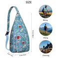 thumbnail image 3 of Great White Shark Attack Print Sling - Dramatic Ocean Scene Design, 3 of 4